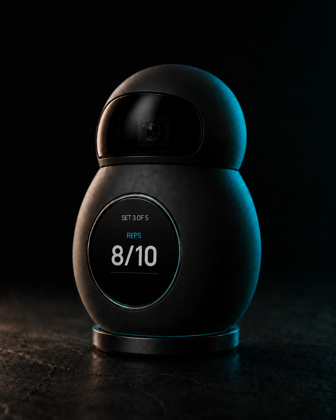 FORMA device — AI-powered gym camera with magnetic mount